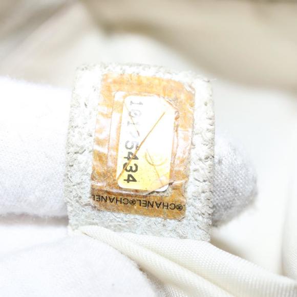 CHANEL New travel line Tote Bag Canvas Beige CC Auth BD439 - Picture 12 of 16